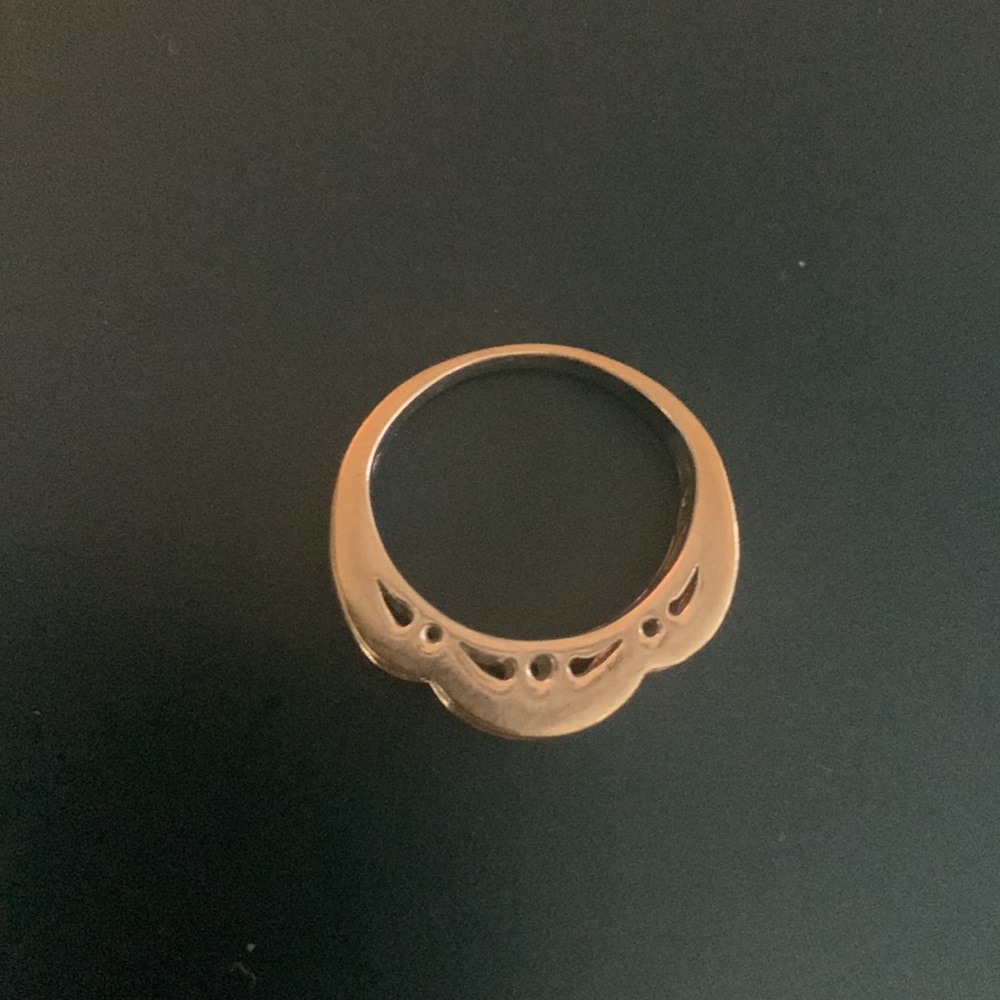 Unique Square Diamond And Platinum Ring. Size 7. … - image 3